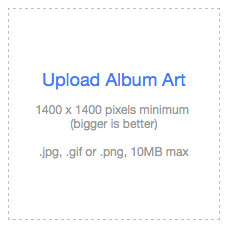 detail of album art uploader