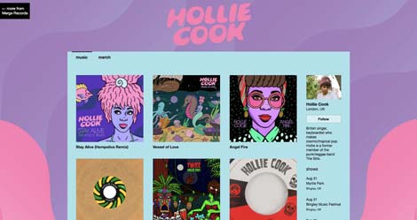 Hollie Cook Bandcamp page